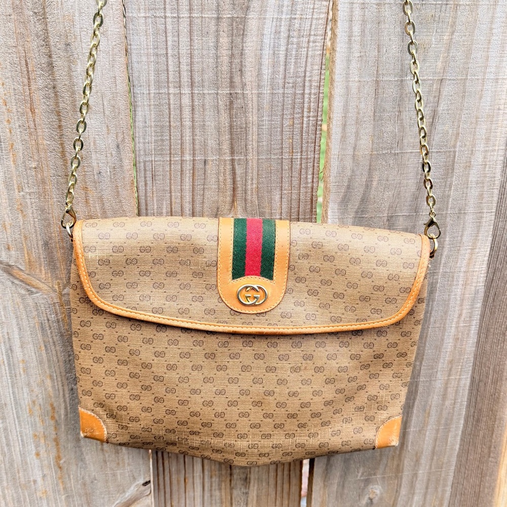 Vintage GUCCI Micro GG Supreme Bag PVC  001 14 5364